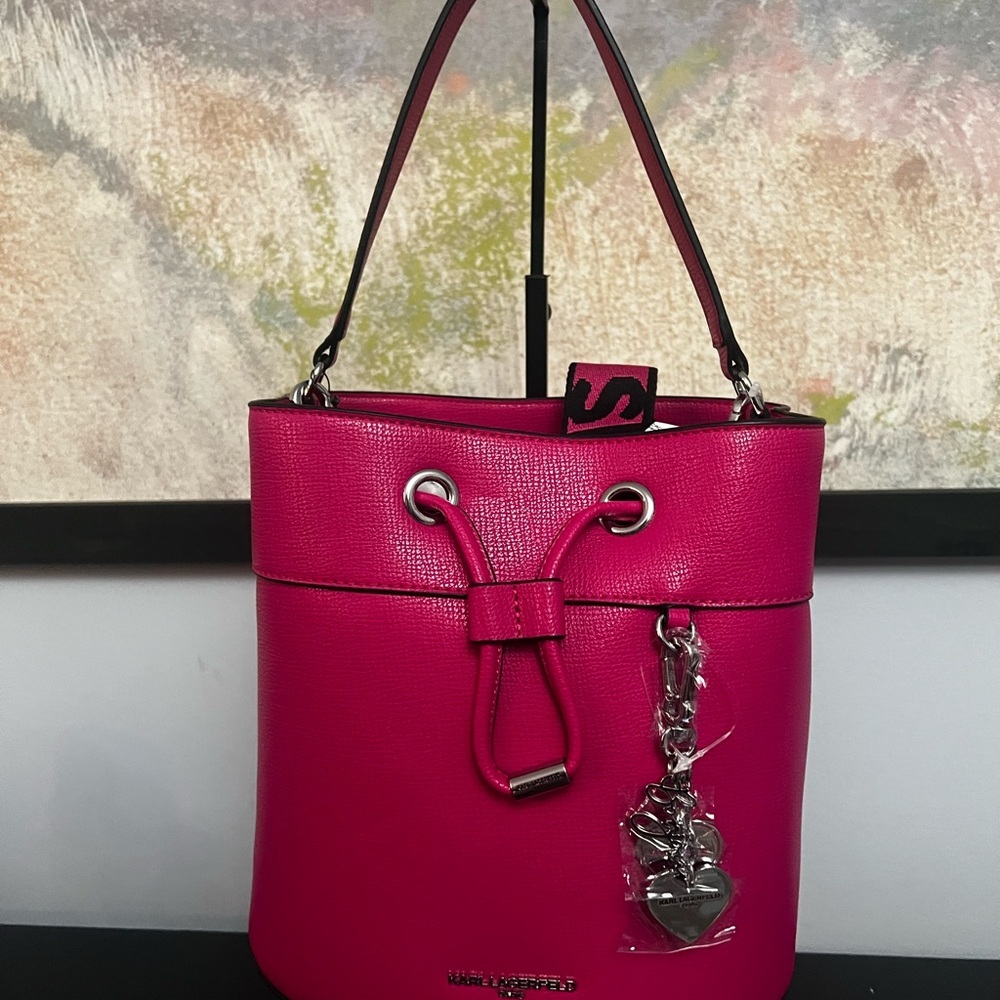 Karl Lagerfeld Bucket Adele Bag NWT - Picture 9 of 12